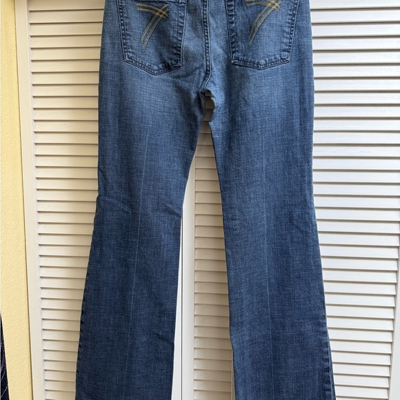 Vintage Y2K 7 for all Mankind Dojo Style Women's Blue Jeans - Picture 6 of 16
